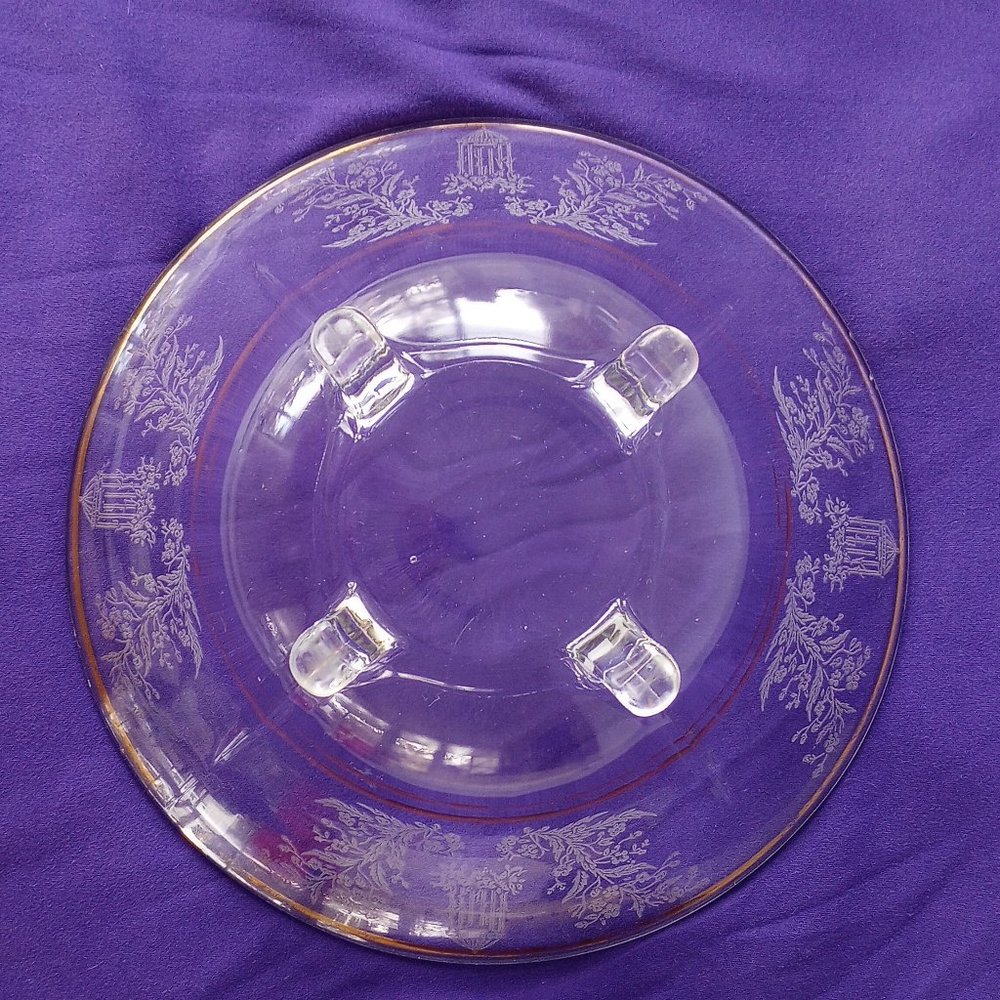 Vintage 62 Year Old Bowl with Etching around Bowl